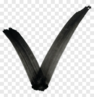 Black Ink V Shape PNG