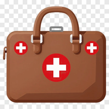 First Aid Kit With Red Cross PNG