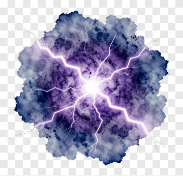 Watercolor Lightning Explosion PNG