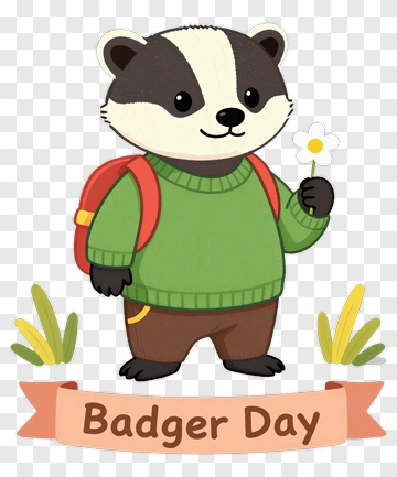 Badger Day PNG