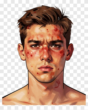 Man With Acne PNG