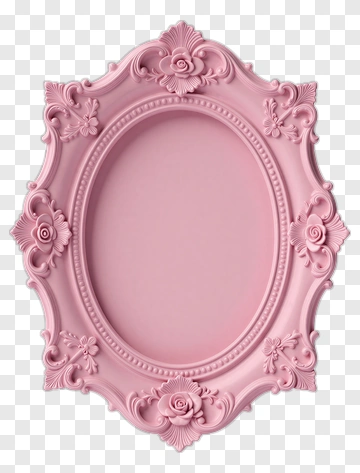 Pink Ornate Frame PNG