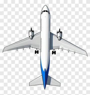 Top View Of Airplane PNG