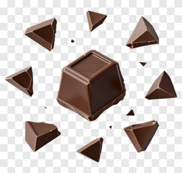 Chocolate Bar And Pieces PNG