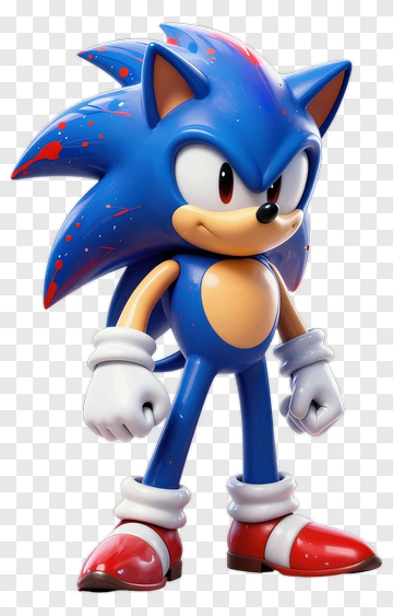 Sonic The Hedgehog 3D Character PNG