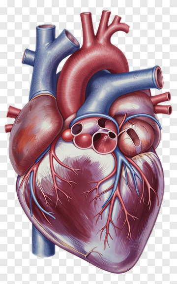 Human Heart Anatomy Diagram PNG