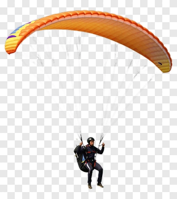 Paraglider In Mid-air PNG