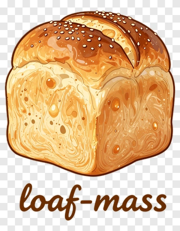 Bread Loaf With Sesame Seeds PNG