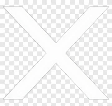White X On Black Background PNG