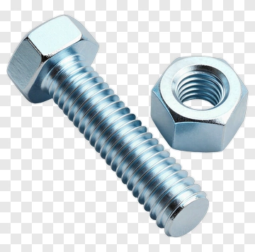 Blue Bolt And Nut PNG
