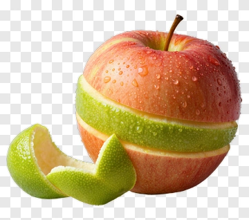 Apple With Lime Peel PNG