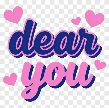 Dear You Love Note PNG