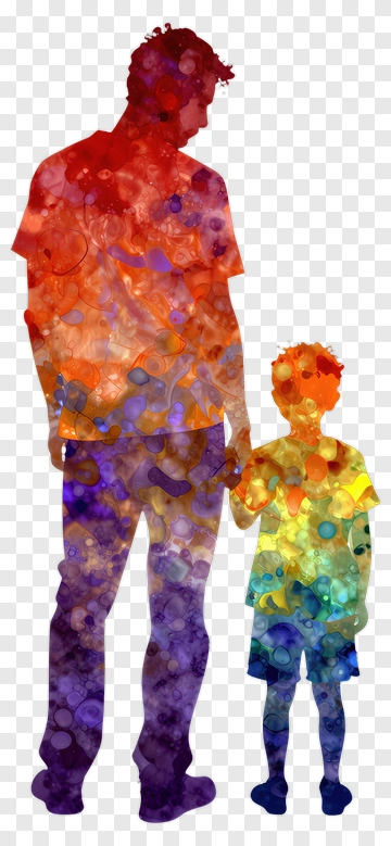 Father And Child Holding Hands PNG