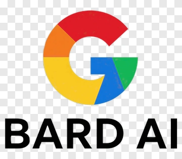 Google Logo With BARD AI Text PNG