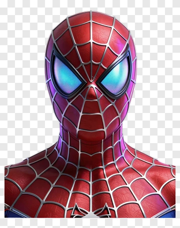 Spider-Man In Red And Silver Suit PNG