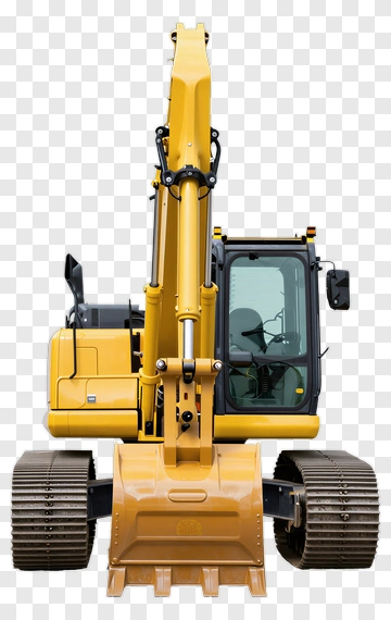 Yellow Excavator PNG