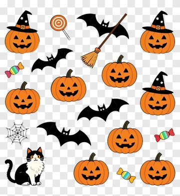 Halloween Characters And Objects PNG