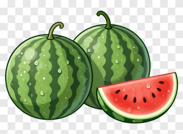 Watermelons With A Slice PNG