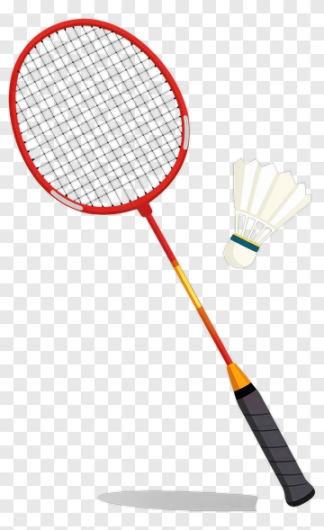 Badminton Racket And Shuttlecock PNG