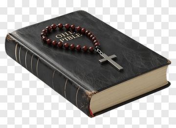 Bible With Rosary PNG