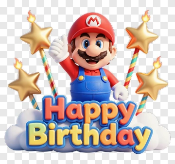 Mario Happy Birthday PNG