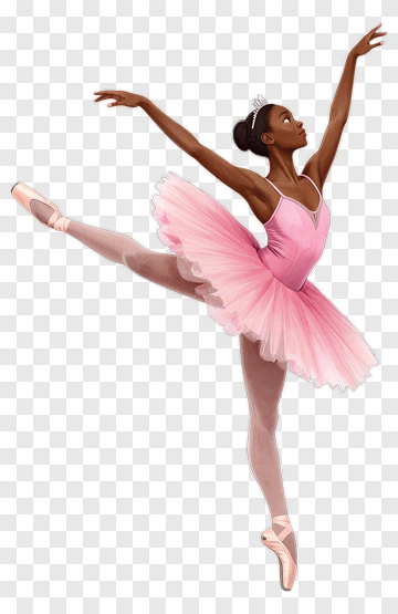 Ballerina In Pink Tutu PNG