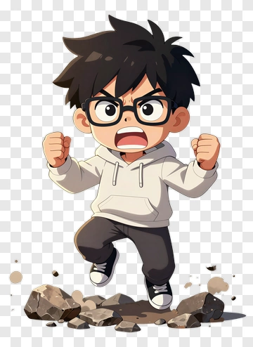 Energetic Boy With Electricity PNG