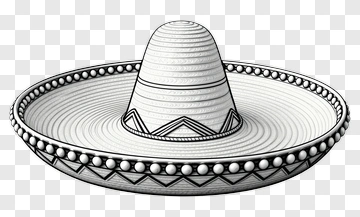 Hand Drawn Sombrero PNG