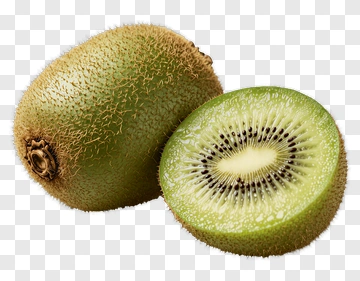 Fresh Kiwi Fruit Cut In Half PNG