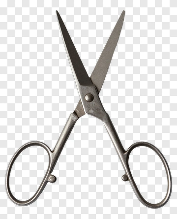 Metal Scissors On Plain Surface PNG