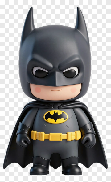 Chibi Batman Figure PNG