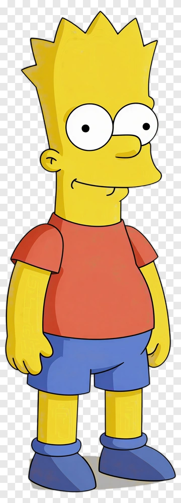 Bart Simpson Standing PNG