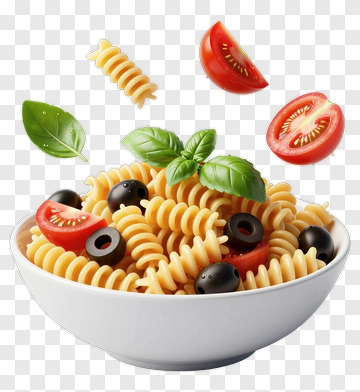 Fresh Pasta With Tomato And Basil PNG