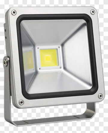 Silver LED Floodlight With Adjustable Bracket PNG