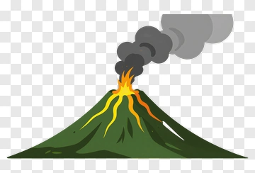 Volcano Eruption PNG