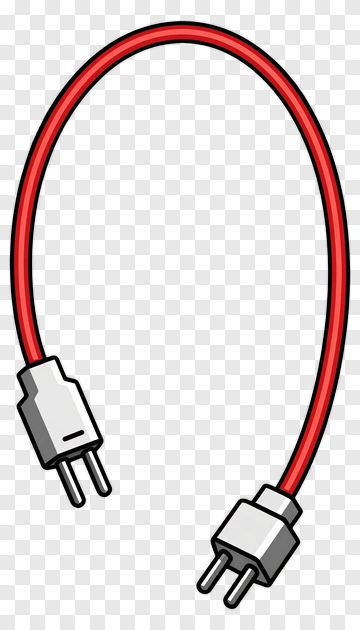 Red Electric Cable PNG