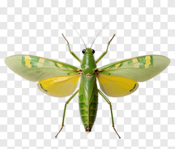 Green Winged Insect PNG