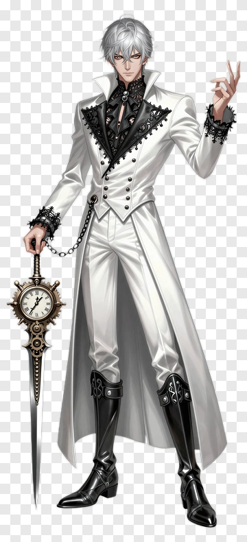 Steampunk Man With Sword PNG