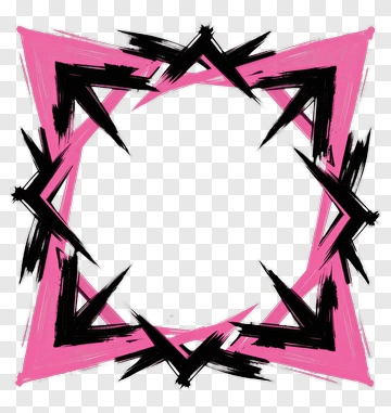 Abstract Frame With Brushstroke Border PNG
