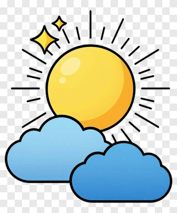 Sun And Clouds PNG
