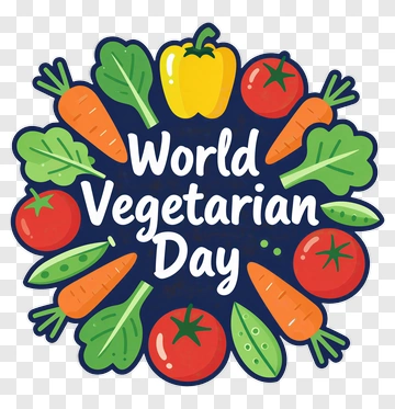 World Vegetarian Day Graphic PNG