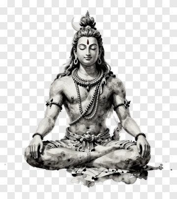 Shiva In Meditative Pose PNG