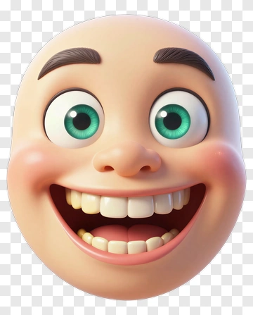 Happy Smiling Cartoon Face PNG