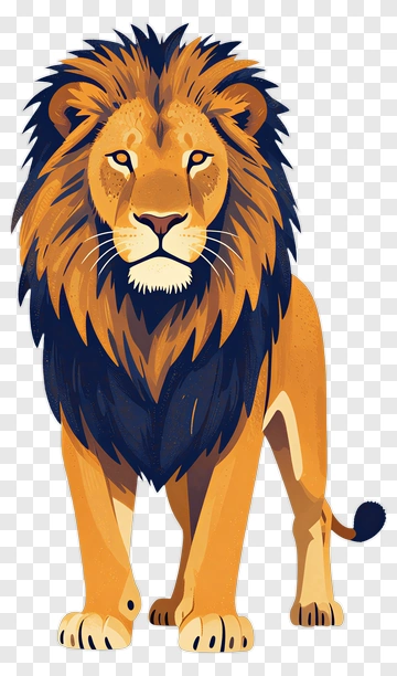 Lion With Bold Mane PNG