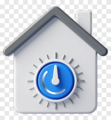 House With Thermostat PNG