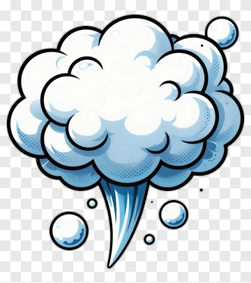 Bubble Cloud Splash PNG