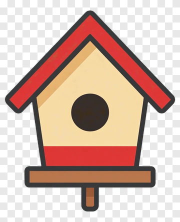Simple Birdhouse Design PNG