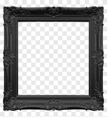 Black Ornate Frame PNG