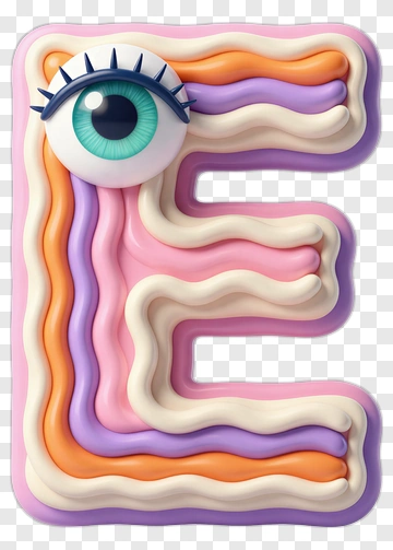 Letter E With Eye PNG