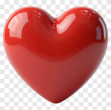 Red Heart 3D PNG